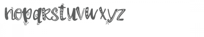 zp ginger doodled Font LOWERCASE