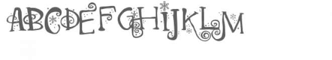 zp hello boho snow Font UPPERCASE