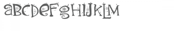 zp hello boho snow Font LOWERCASE