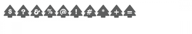zp xmas tree stencil Font OTHER CHARS