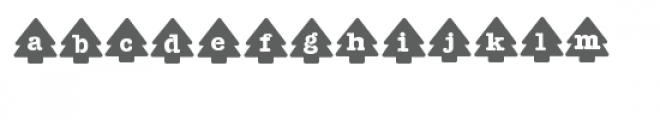 zp xmas tree stencil Font LOWERCASE