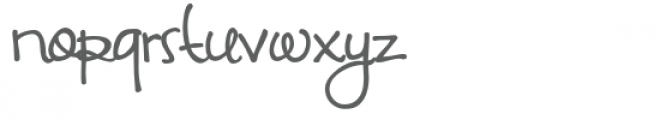 zp zany germophobe script Font LOWERCASE