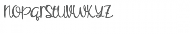zp zucchini script Font LOWERCASE