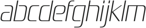 Zrnic ExtraLight Italic otf (200) Font LOWERCASE