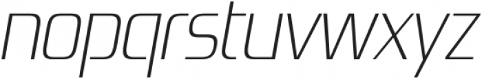 Zrnic ExtraLight Italic otf (200) Font LOWERCASE