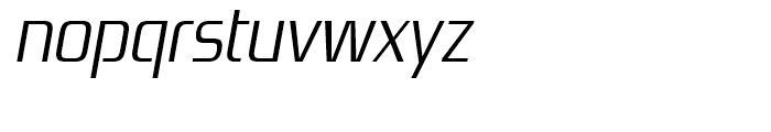Zrnic Light Italic Font LOWERCASE