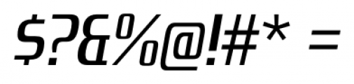 Zrnic Regular Italic Font OTHER CHARS