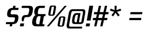 Zrnic SemiBold Italic Font OTHER CHARS