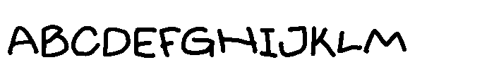ZRTW Hackynote Font UPPERCASE