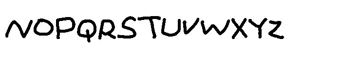 ZRTW Hackynote Font UPPERCASE
