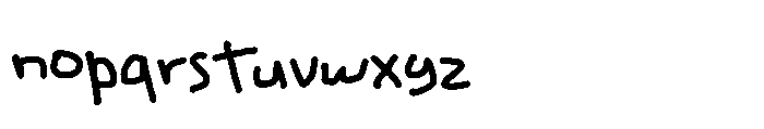 ZRTW Hackynote Font LOWERCASE