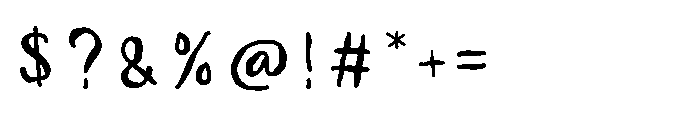 ZRTW Rainsoul Font OTHER CHARS