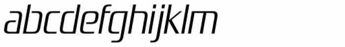 Zrnic Light Italic Font LOWERCASE