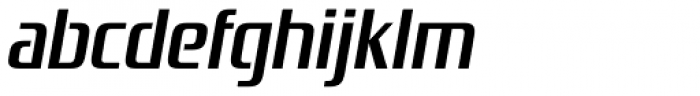 Zrnic SemiBold Italic Font LOWERCASE