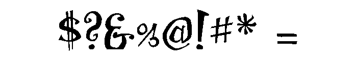 Zsazsa Galore Regular Font OTHER CHARS