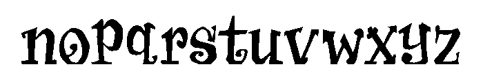Zsazsa Galore Regular Font LOWERCASE