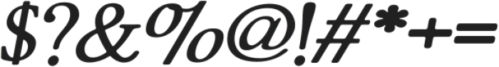 ZT Bros Oskon 90s Bold Extra Expanded Italic otf (700) Font OTHER CHARS