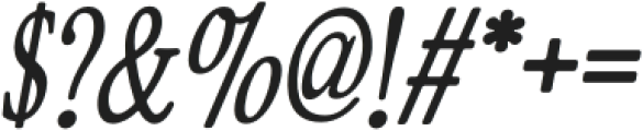 ZT Bros Oskon 90s Bold Semi Condensed Italic otf (700) Font OTHER CHARS