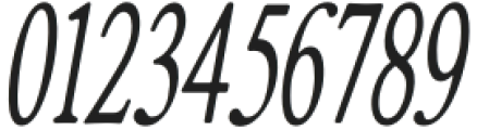 ZT Bros Oskon 90s Medium Condensed Italic otf (500) Font OTHER CHARS