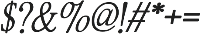 ZT Bros Oskon 90s Medium Semi Expanded Italic otf (500) Font OTHER CHARS