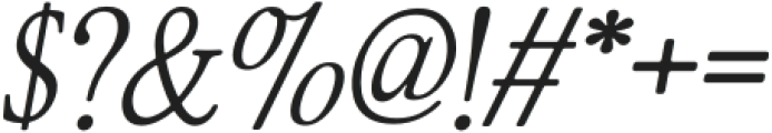 ZT Bros Oskon 90s Semi Expanded Italic otf (400) Font OTHER CHARS