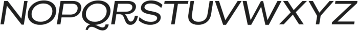 ZT Glora Pro Semi Expanded Italic otf (400) Font UPPERCASE