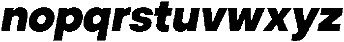 ZT Hakimi Black Italic otf (900) Font LOWERCASE