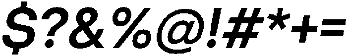 ZT Hakimi Demi Bold Italic otf (600) Font OTHER CHARS