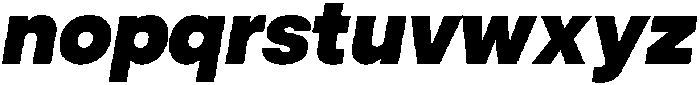 ZT Hakimi Extra Black Italic otf (900) Font LOWERCASE