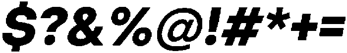 ZT Hakimi Extra Bold Italic otf (700) Font OTHER CHARS