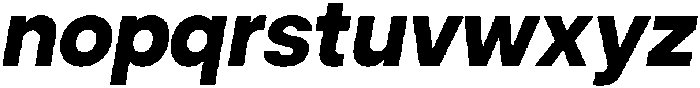 ZT Hakimi Extra Bold Italic otf (700) Font LOWERCASE