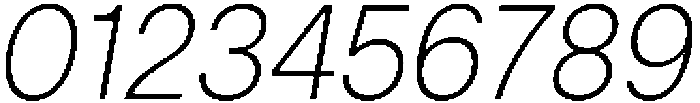 ZT Hakimi Extra Light Italic otf (200) Font OTHER CHARS
