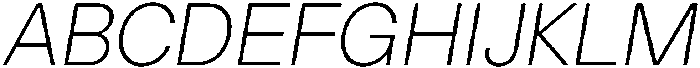 ZT Hakimi Extra Light Italic otf (200) Font UPPERCASE