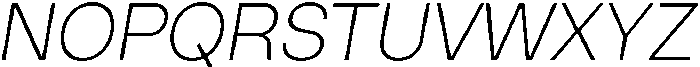 ZT Hakimi Extra Light Italic otf (200) Font UPPERCASE