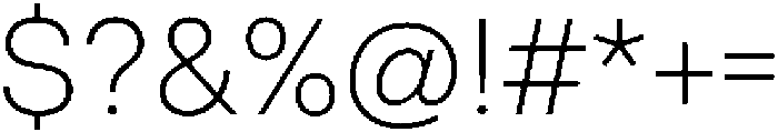ZT Hakimi Extra Light otf (200) Font OTHER CHARS