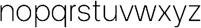 ZT Hakimi Extra Light otf (200) Font LOWERCASE