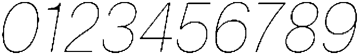 ZT Hakimi Hairline Italic otf (100) Font OTHER CHARS