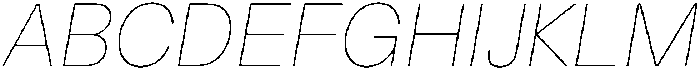 ZT Hakimi Hairline Italic otf (100) Font UPPERCASE