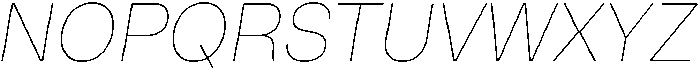 ZT Hakimi Hairline Italic otf (100) Font UPPERCASE