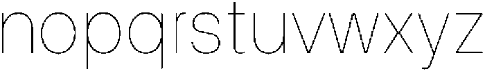 ZT Hakimi Hairline otf (100) Font LOWERCASE