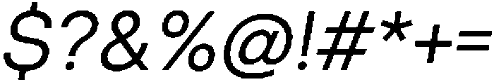 ZT Hakimi Italic otf (400) Font OTHER CHARS