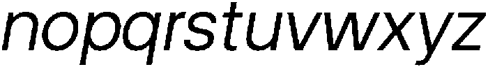 ZT Hakimi Italic otf (400) Font LOWERCASE