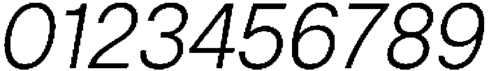 ZT Hakimi Light Italic otf (300) Font OTHER CHARS