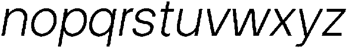 ZT Hakimi Light Italic otf (300) Font LOWERCASE