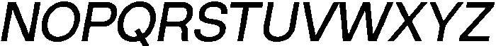 ZT Hakimi Medium Italic otf (500) Font UPPERCASE