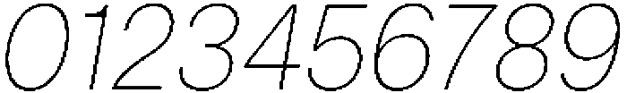 ZT Hakimi Thin Italic otf (100) Font OTHER CHARS