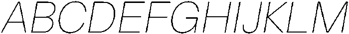 ZT Hakimi Thin Italic otf (100) Font UPPERCASE