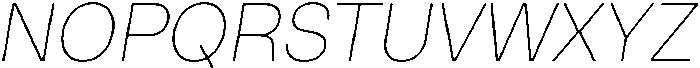 ZT Hakimi Thin Italic otf (100) Font UPPERCASE
