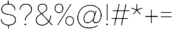 ZT Hakimi Thin otf (100) Font OTHER CHARS