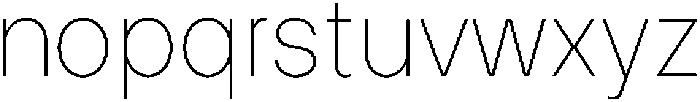 ZT Hakimi Thin otf (100) Font LOWERCASE